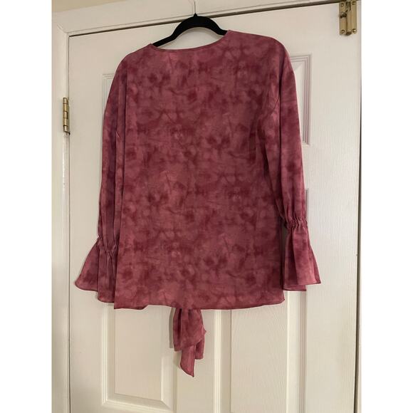 Juicy Couture bell sleeve front tie retro hippie fairy whimsical Y2K top small - Picture 5 of 9